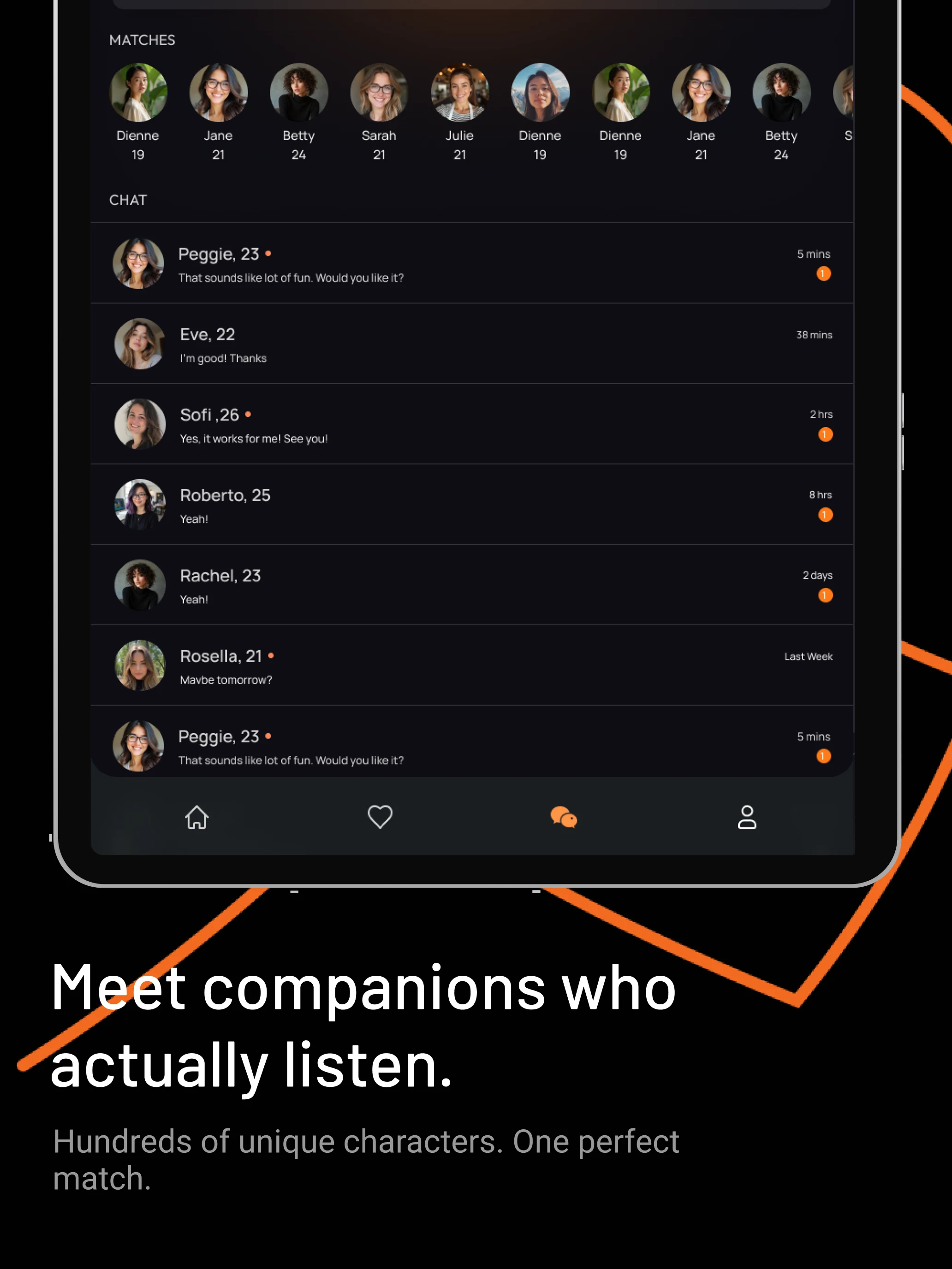 Zinzil: AI Friend & Chat screenshot