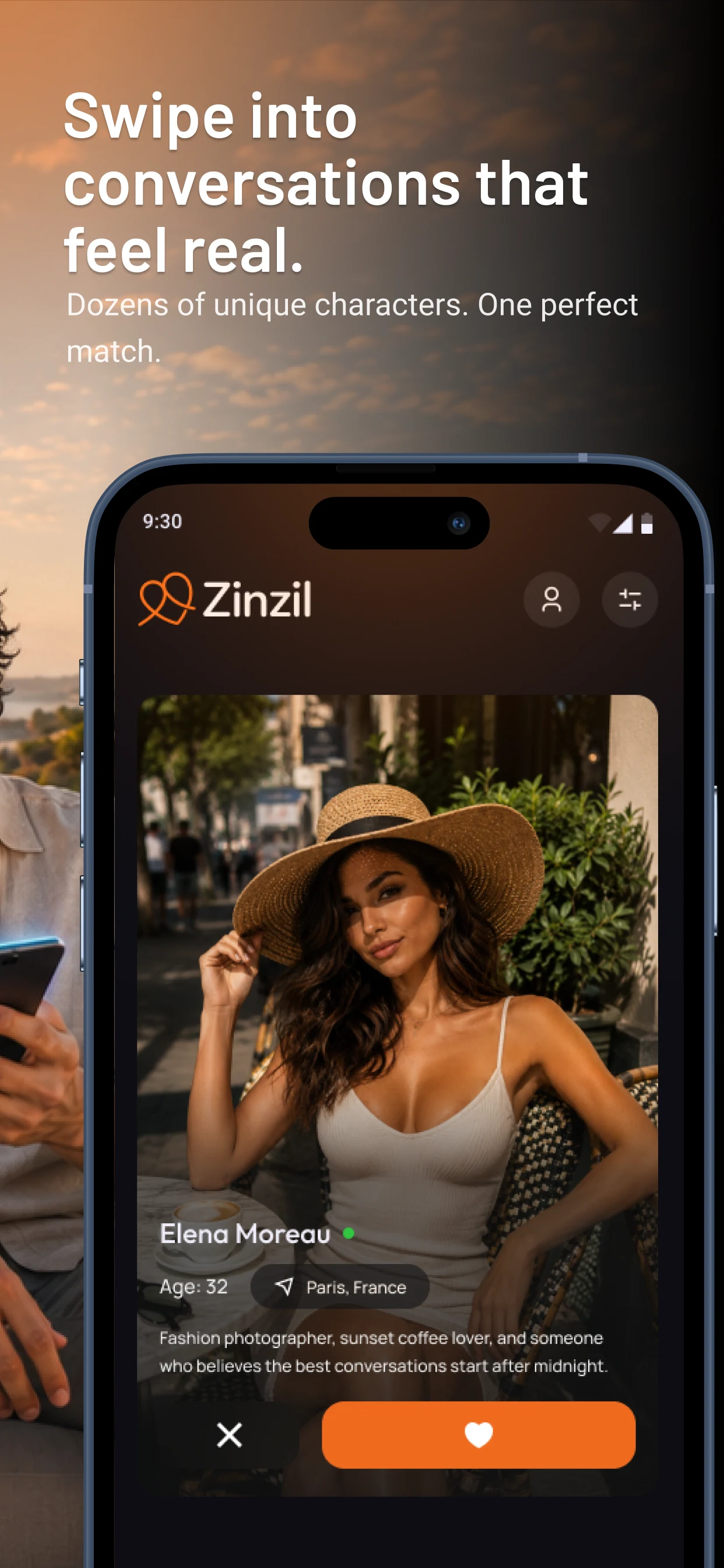 Zinzil: AI Friend & Chat screenshot