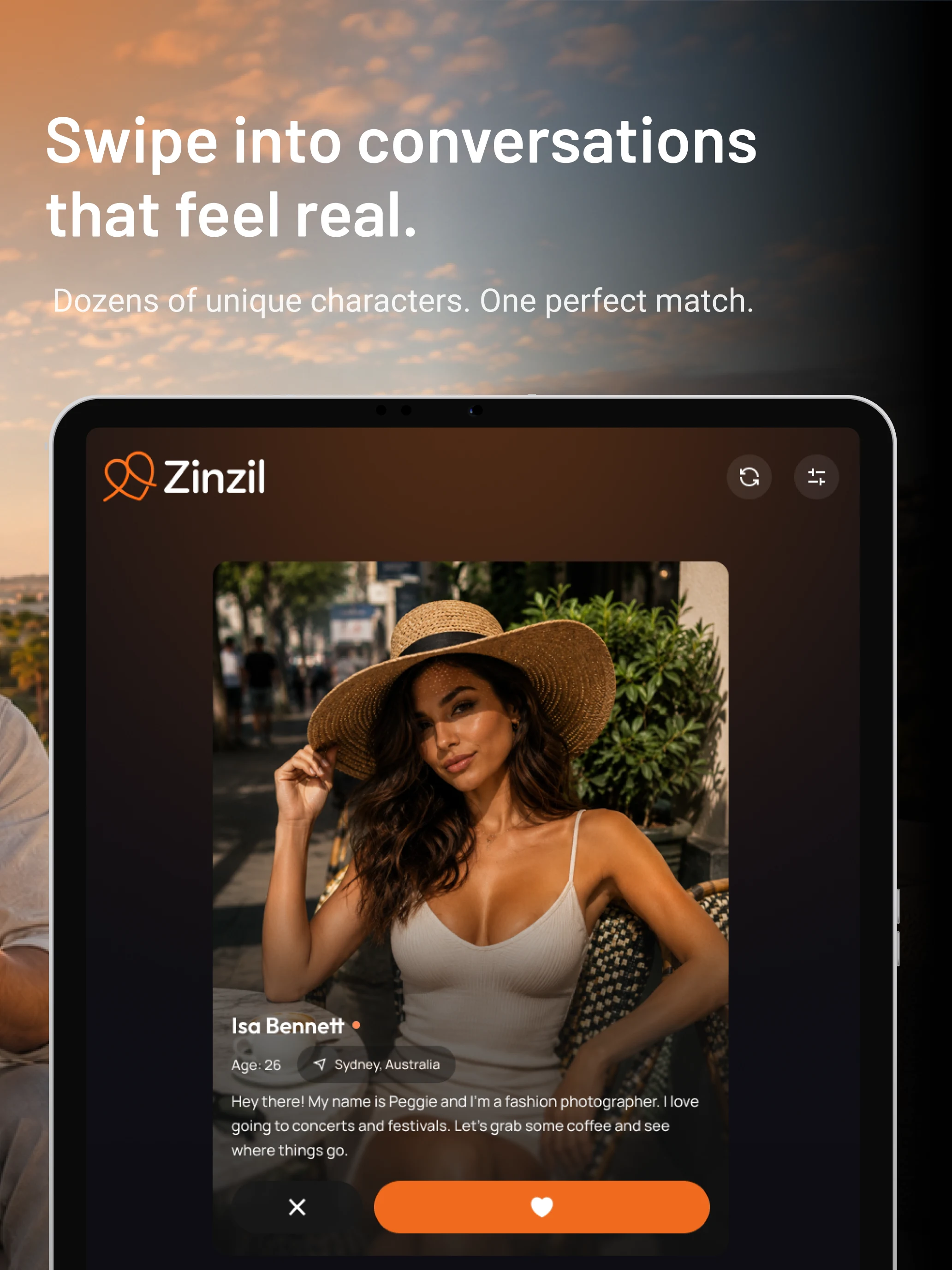 Zinzil: AI Friend & Chat screenshot